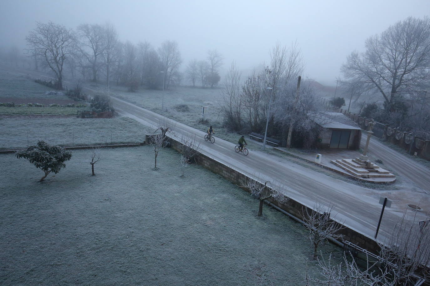 Fotos: Intensa helada en El Bierzo