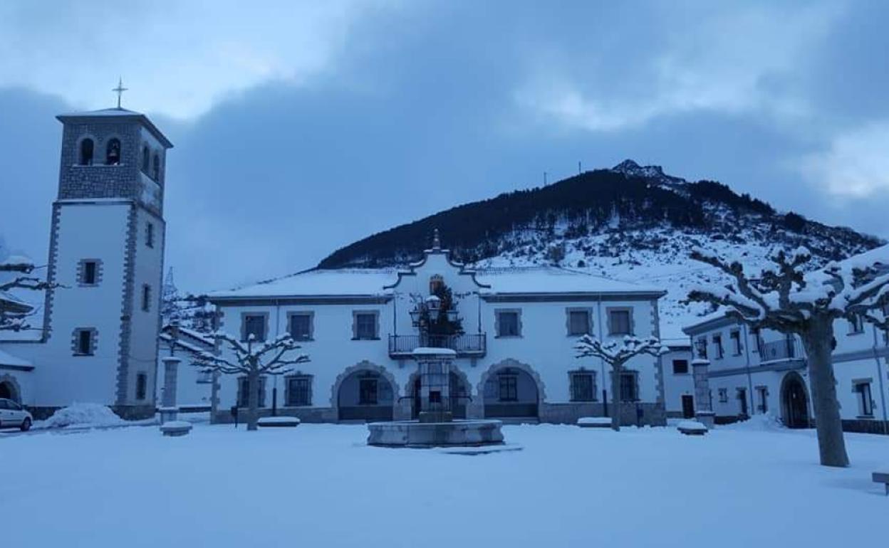 Estampa de Villamanín durante estos días.