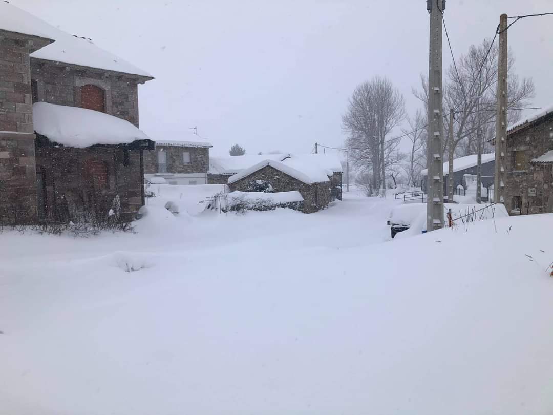 Diferentes municipios en cotas más altas han amanecido bajo una espesa manta de nieve que cubre calles y carreteras.