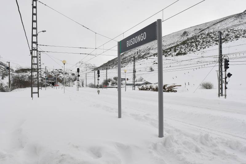 La zona norte, colapsada y las carreteras llenas de nieve y hielo.