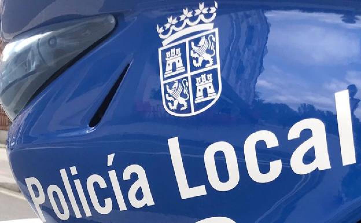 Vehículo de la Policía Local de León.