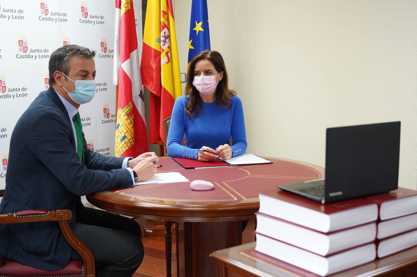 Fotos: Convenio entre la Junta y los centros especiales de empleo e inserción