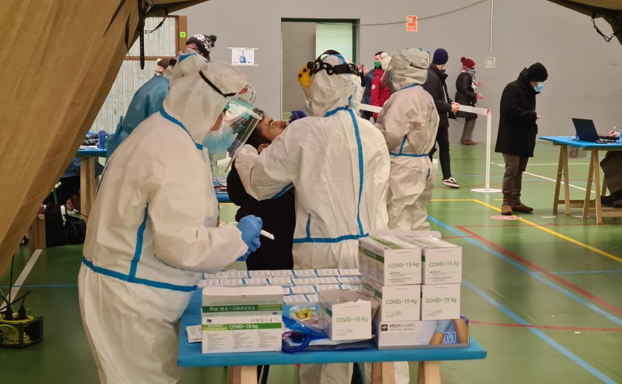 Pruebas realizadas en el campus de la Universidad de León.