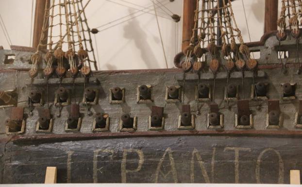 Galería. Maqueta del barco participante en la batalla de Lepanto.