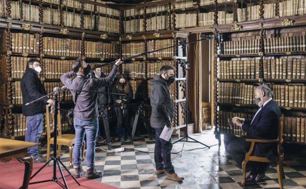 Imagen del rodaje de la película documental 'Comuneros'