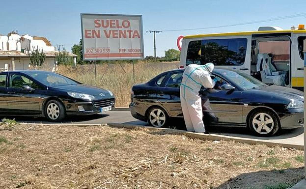 Pruebas PCR en Valencia de Don Juan. 