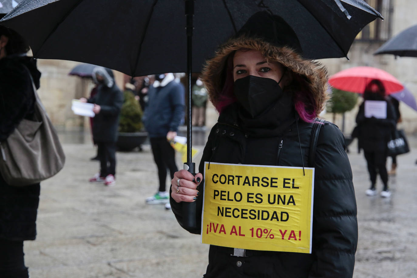 Un momento de la concentración. 