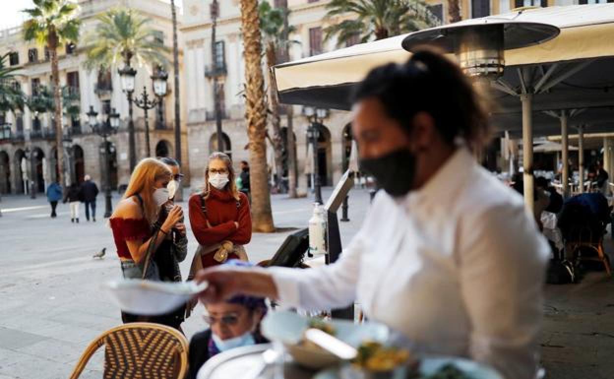 Una cafetería de Barcelona. 