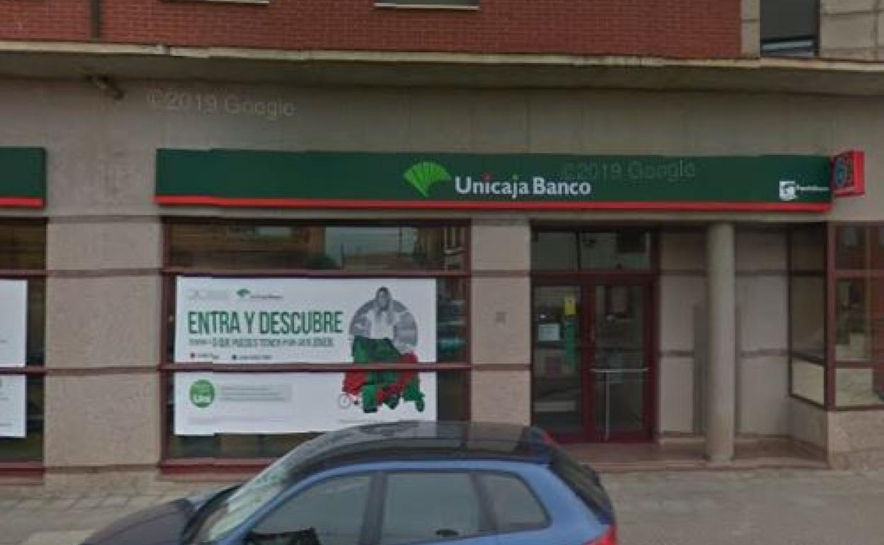 Sucursal bancaria de Unicaja Banco en Villadangos del Páramo.