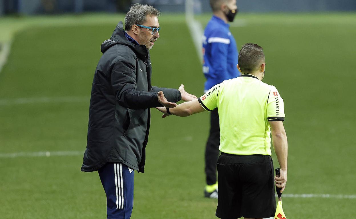 Jon Pérez Bolo, en el partido de este sábado ante el Málaga.