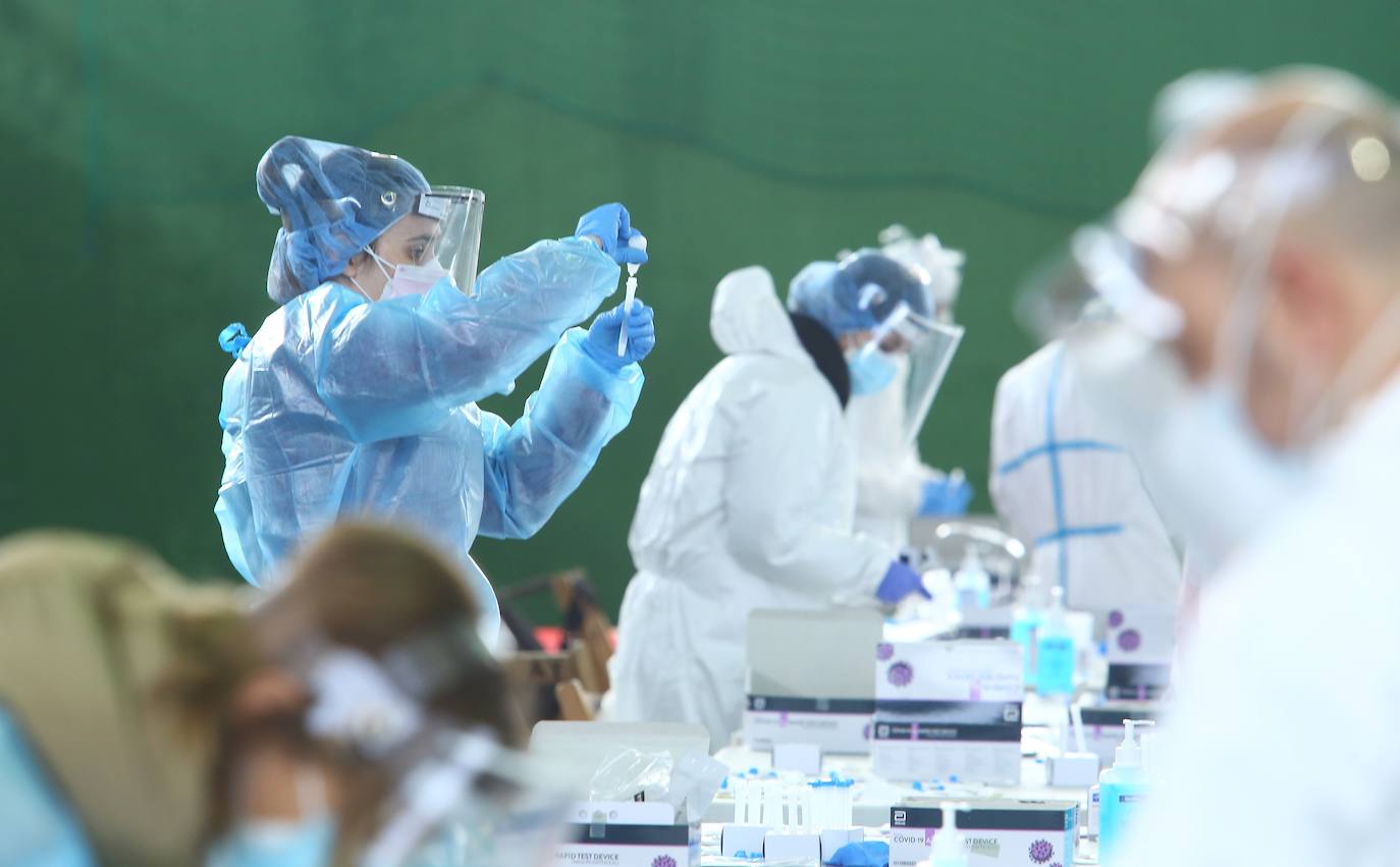 Fotos: Cribado masivo en Villablino