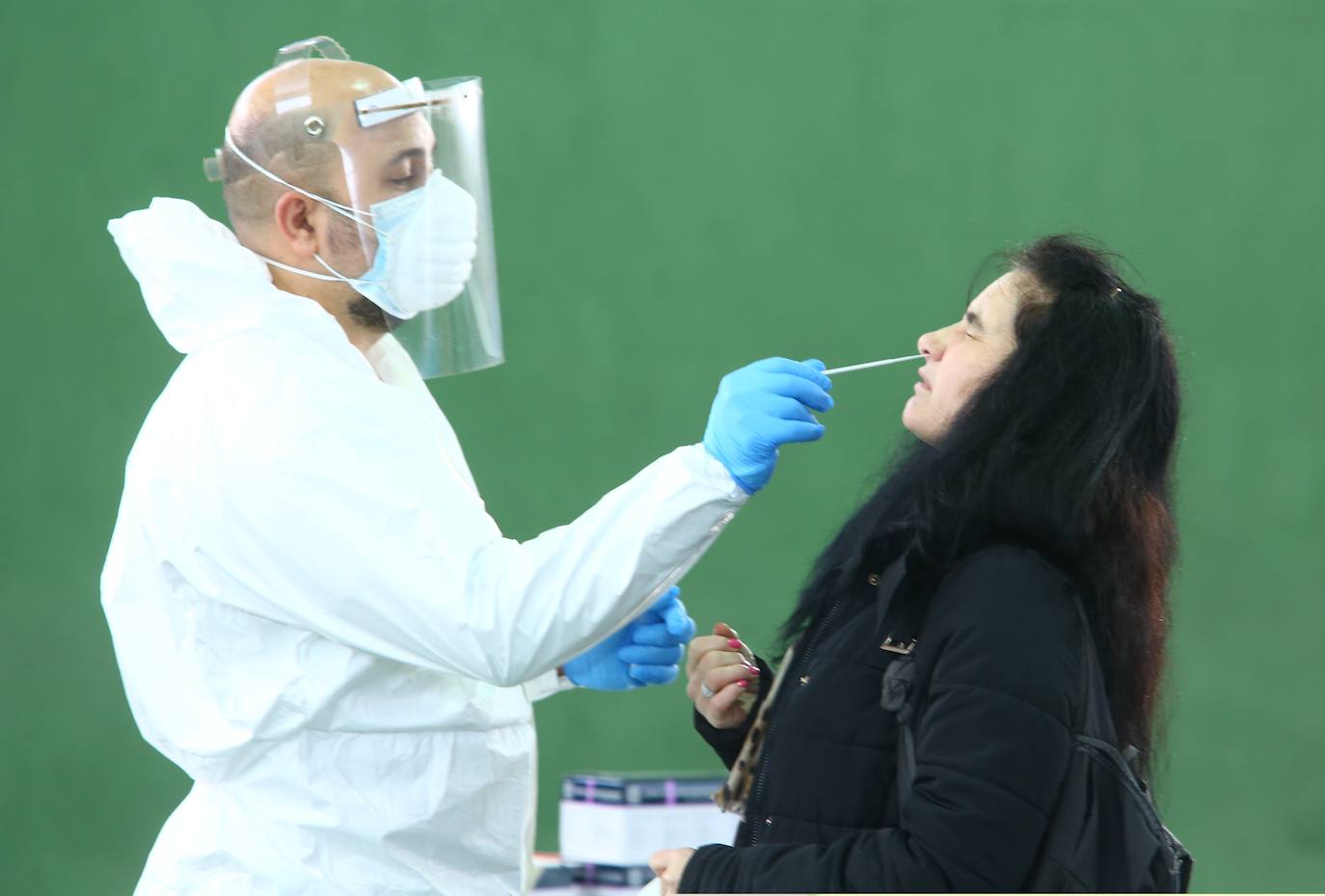 Fotos: Cribado masivo en Villablino