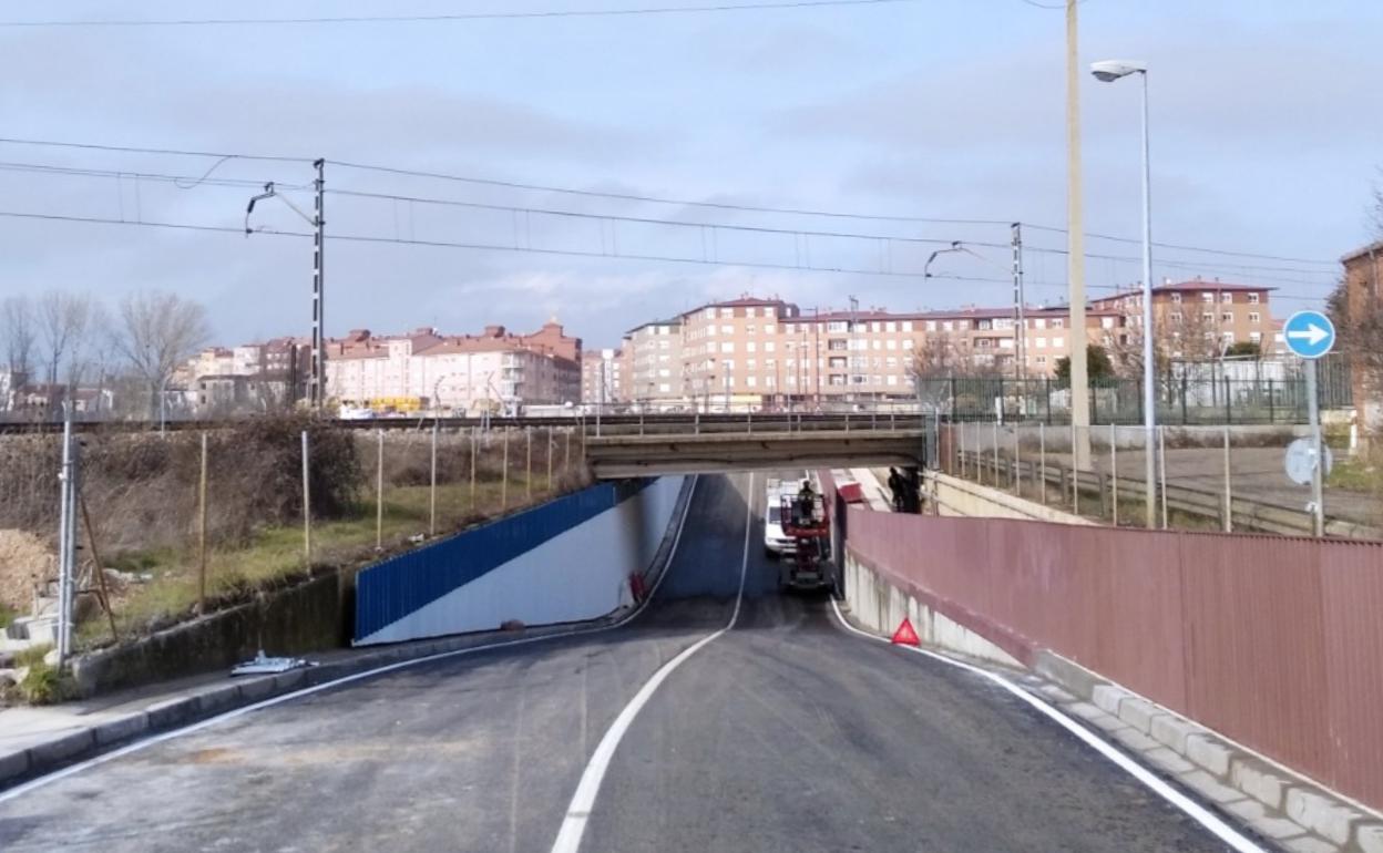 Imagen del paso donde se realizaban las obras.