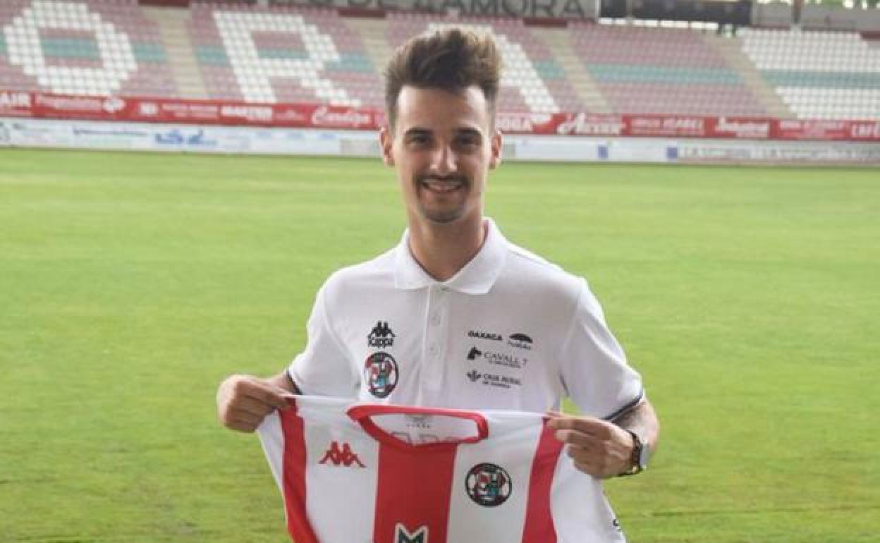 Valentín en su presentación con el Zamora. 