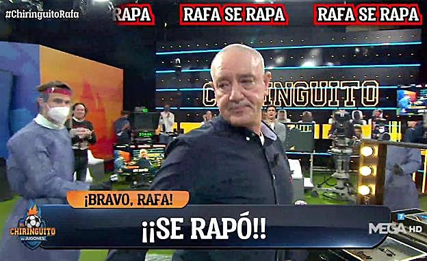 El leonés Rafa Guerrero, tras su corte de pelo.