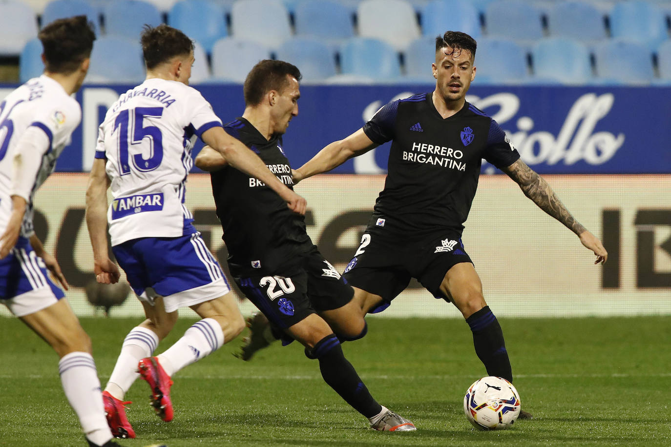 El conjunto maño recibió en la Romareda a los bercianos en una nueva jornada de Segunda División