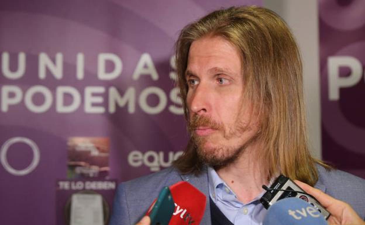 Pablo Fernández, durante una rueda de prensa. 