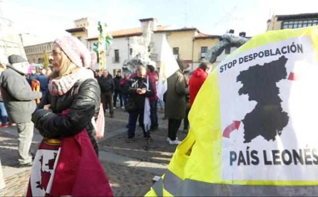 Manifestación leonesista en León. 