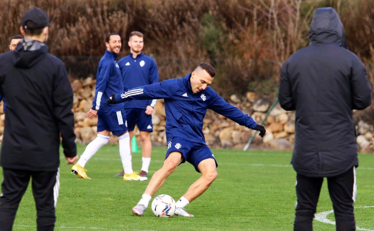 Entrenamiento de la Ponferradina de esta temporada.