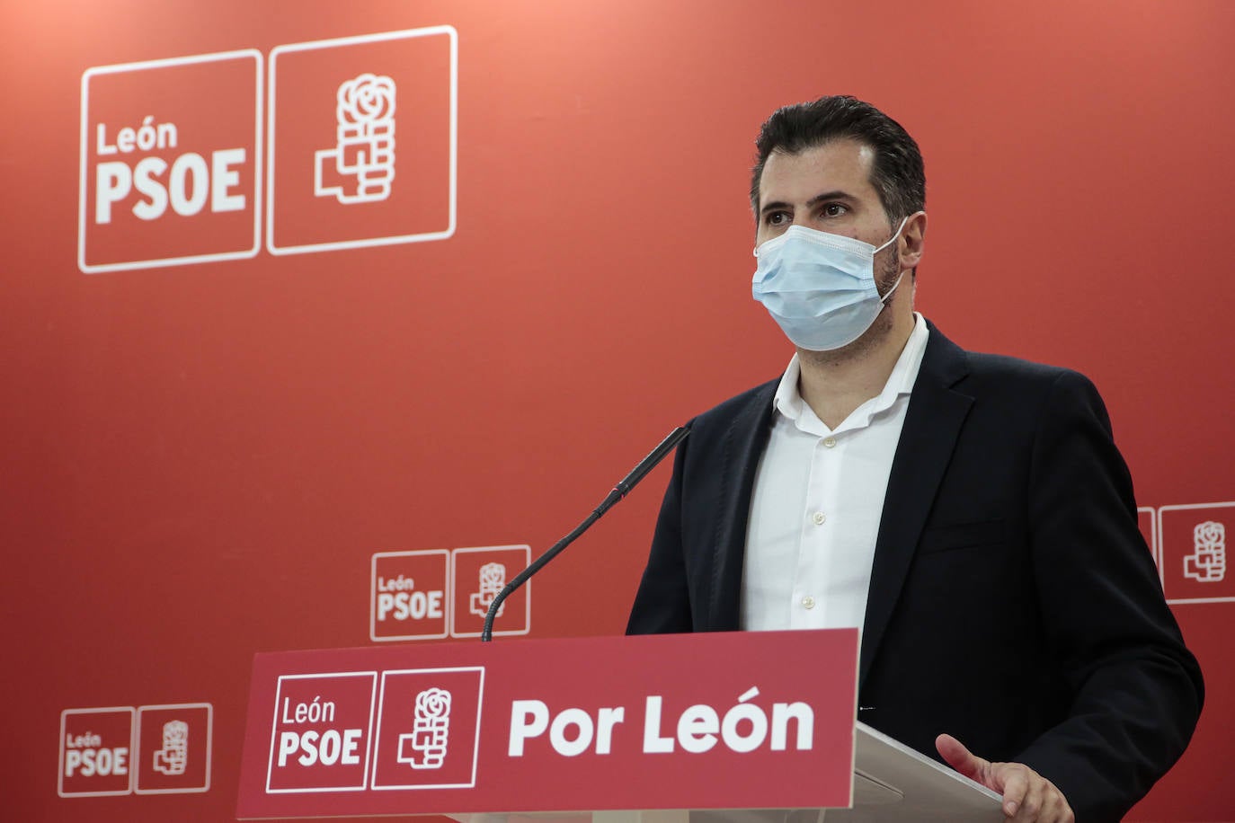 Fotos: El secretario general del PSOE en Castilla y León, Luis Tudanca