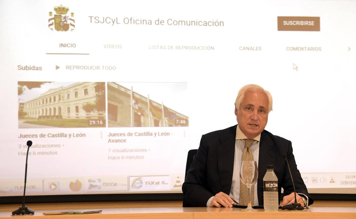 El presidente del Tribunal Superior de Justicia de Castilla y León, José Luis Concepción.