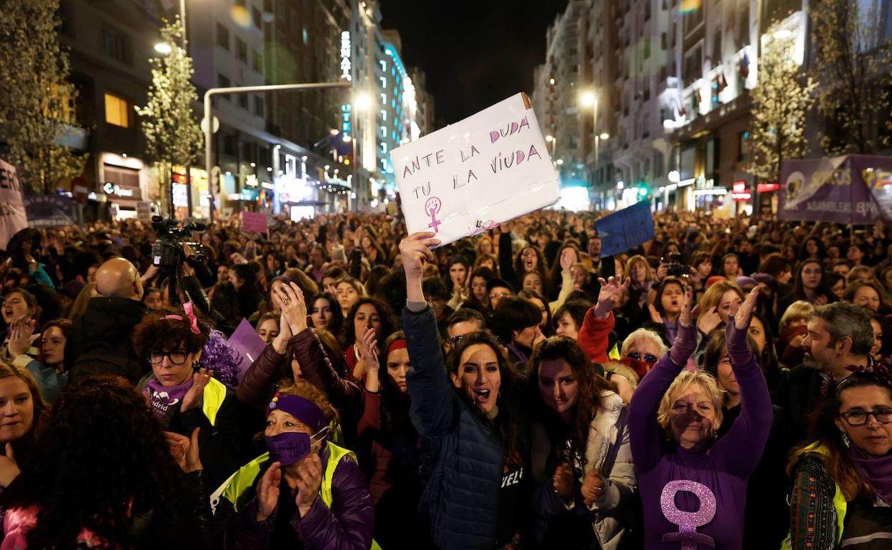 Manifestación del 8M del año pasado en Madrid. 