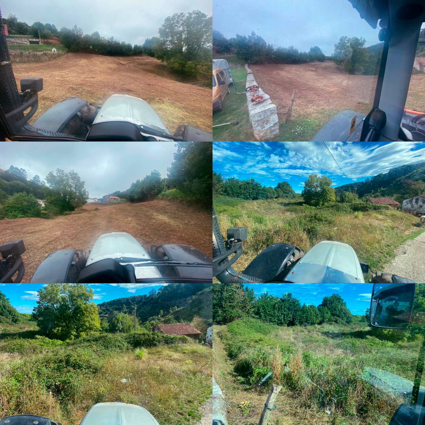 Tractores con los que trabaja la empresa.