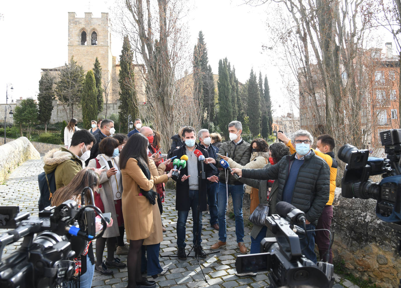 Fotos: El secretario general del PSOECyL visita Aranda de Duero