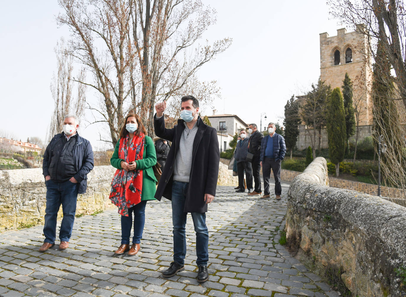 Fotos: El secretario general del PSOECyL visita Aranda de Duero