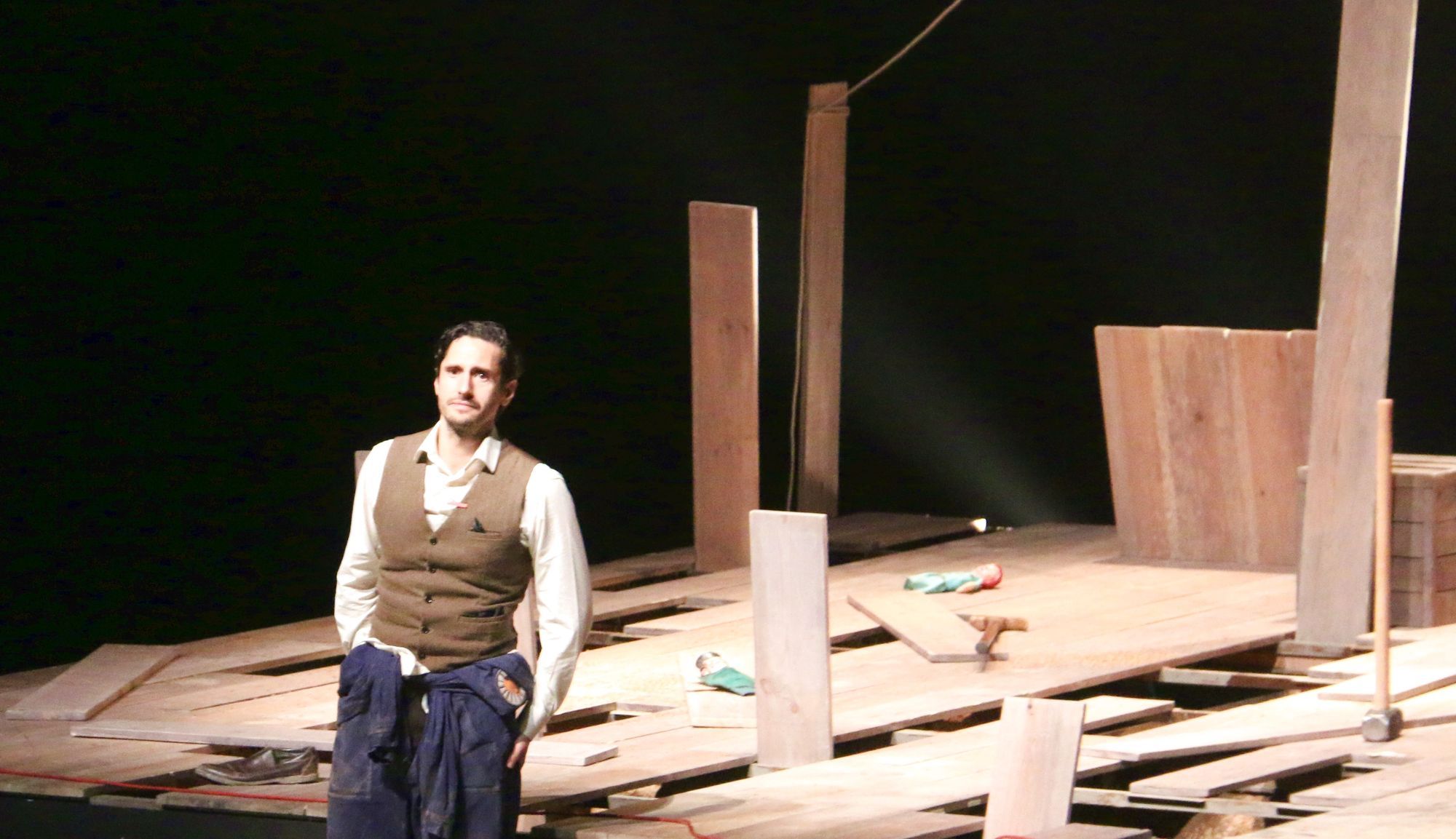 El actor Juan Diego Botto en el Auditorio de León.