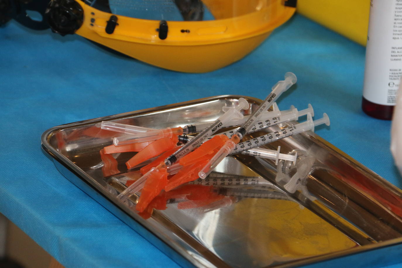 Fotos: Vacunación a mayores de 80 años en el Palacio de Exposiciones