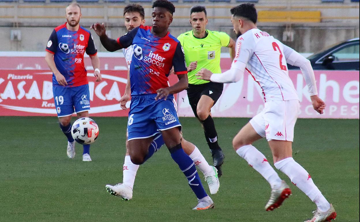 Rodas, en un lance del partido.