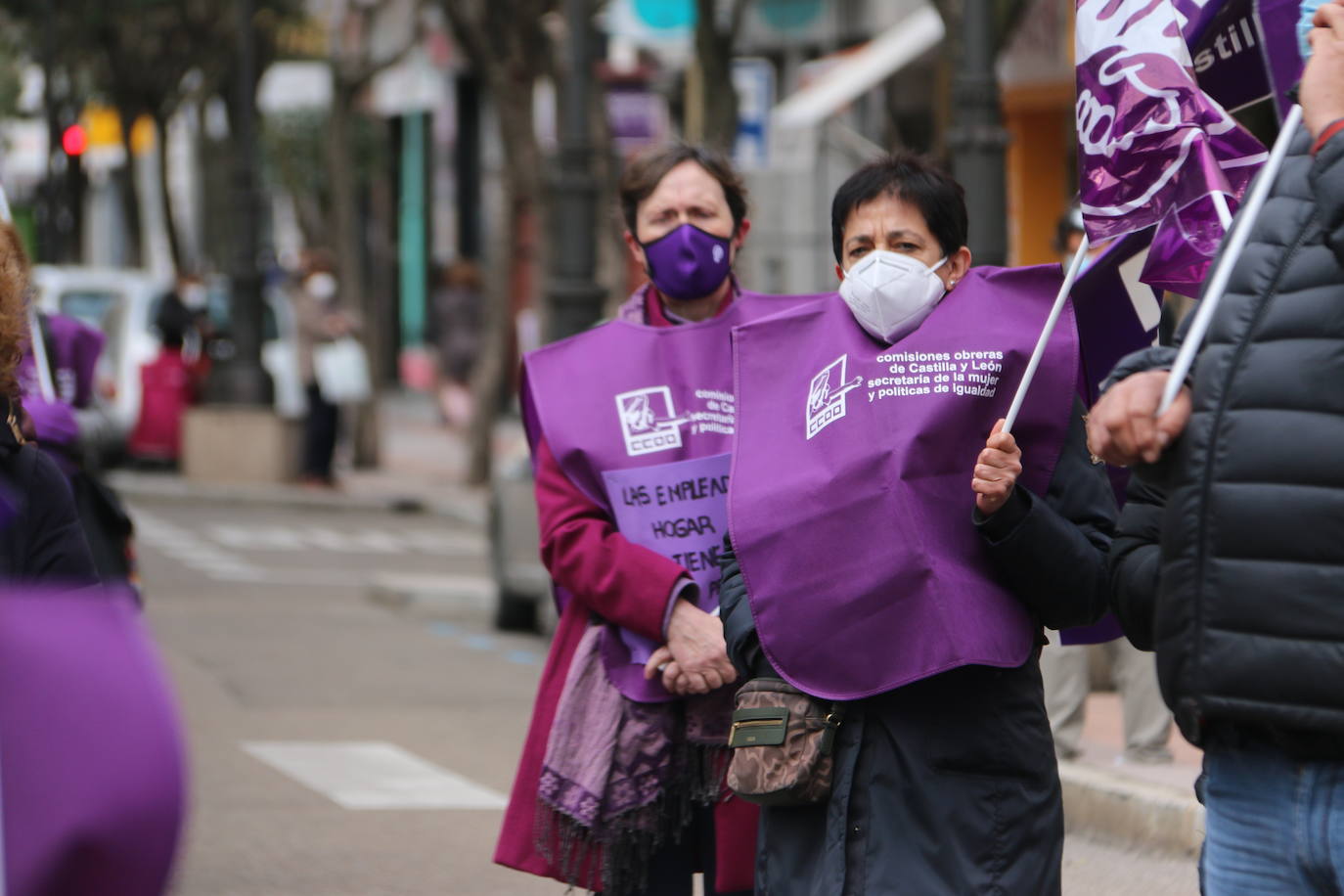 Fotos: Concentración de sindicatos por el 8M