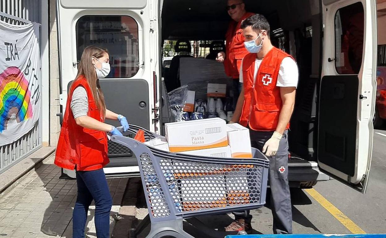 Una de las acciones de Plan Responde de Cruz Roja.