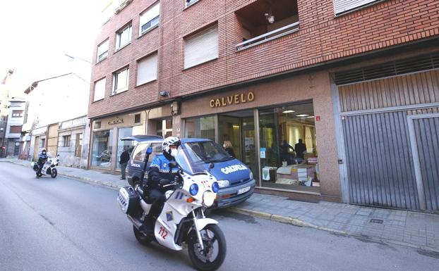 Galería. Imagen del lugar del suceso en Ponferrada capital. 