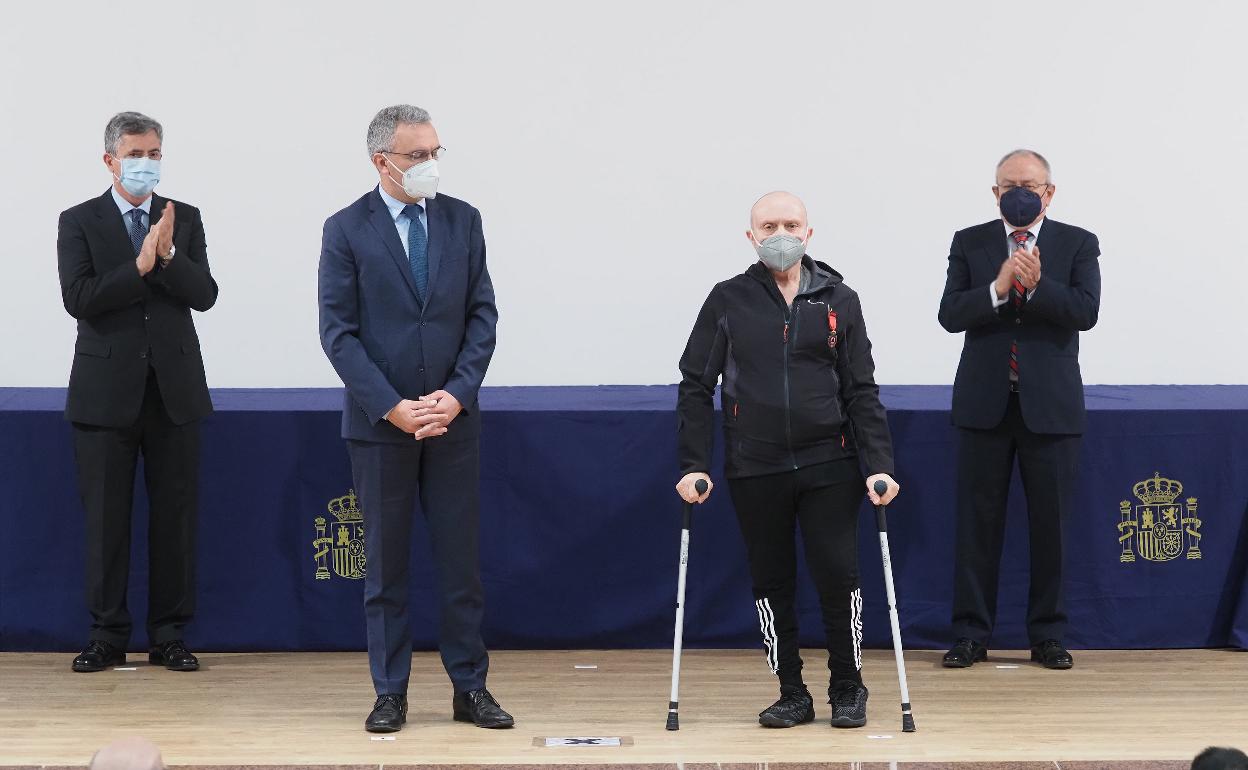 Un momento de la entrega de medallas. 