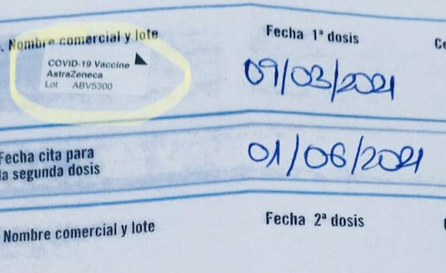 Sanidad retira un lote de AstraZeneca tras suministrar dosis en León en marzo