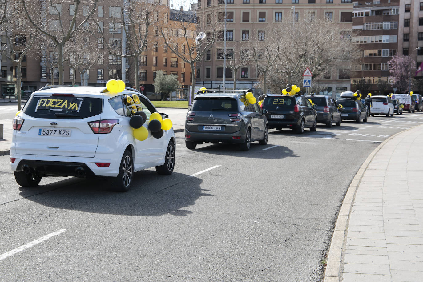 Un momento de la caravana. 