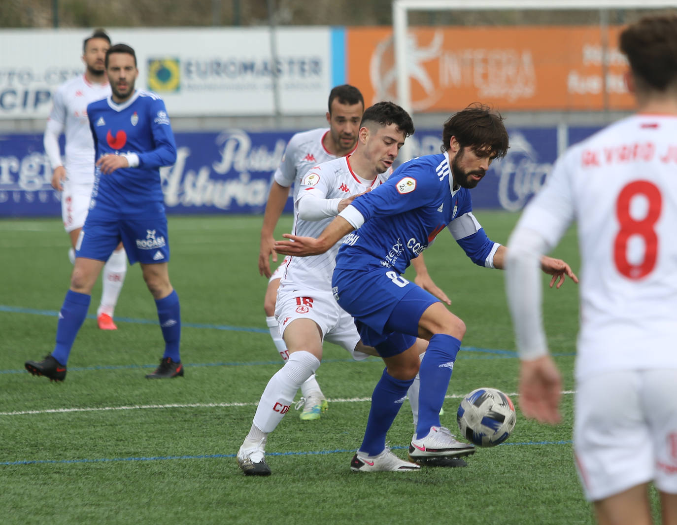 Partido correspondiente al campeonato de Segunda B que se ha disputado en Oviedo.