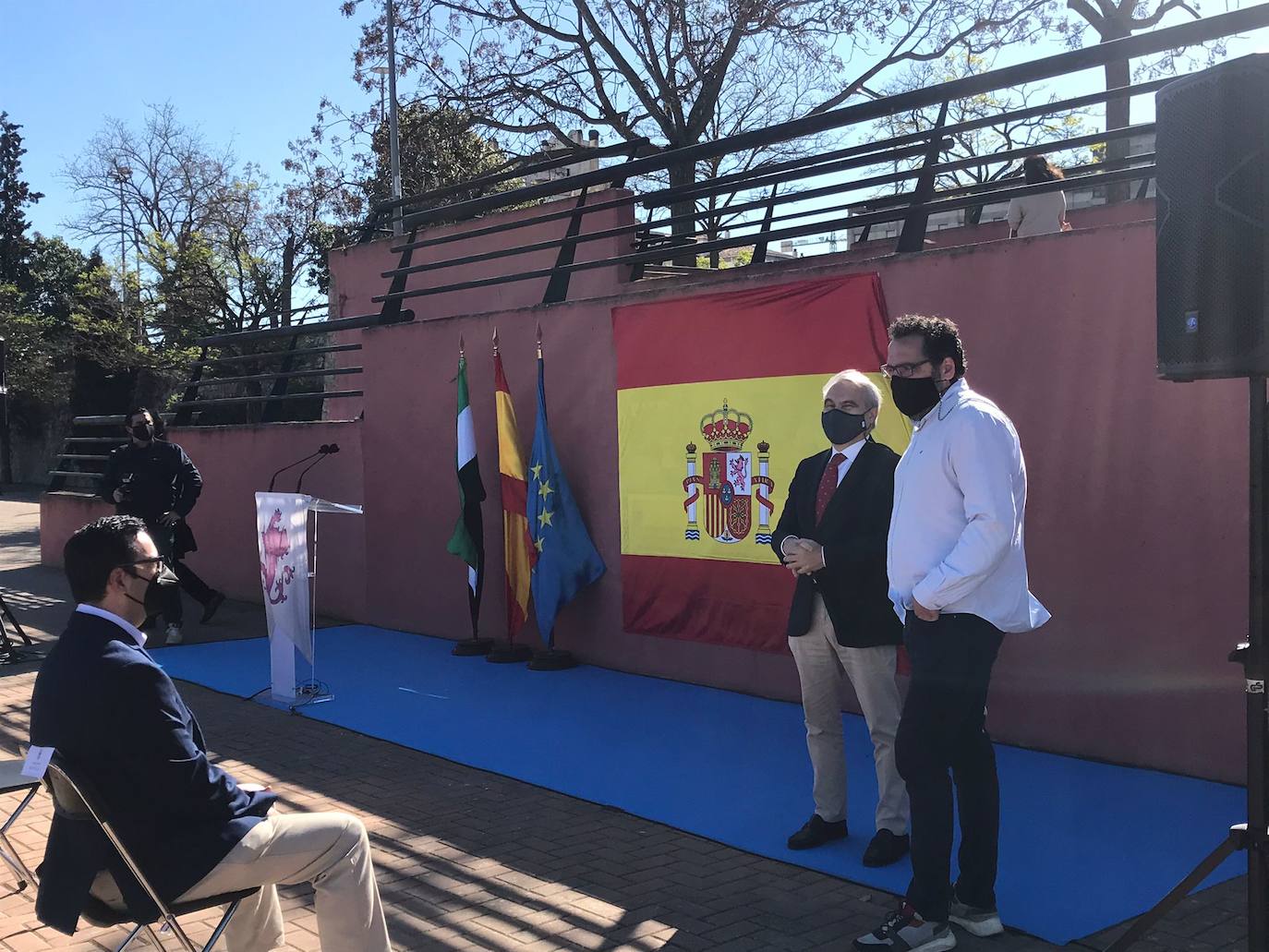 Fotos: Badajoz inaugura un mural en honor a Alfonso IX