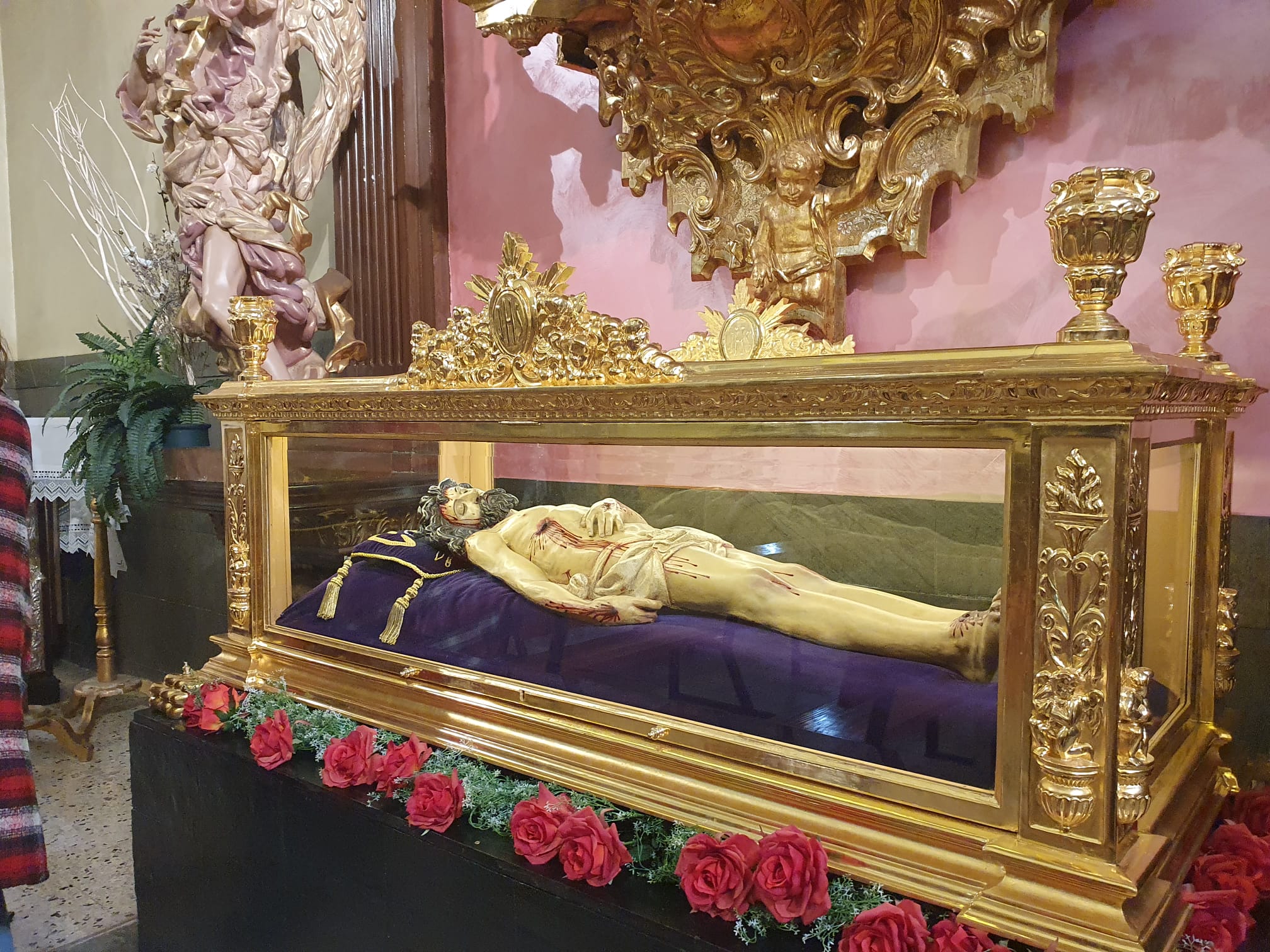 La imagen del Santo Cristo de la parroquia de Santa Nonia.