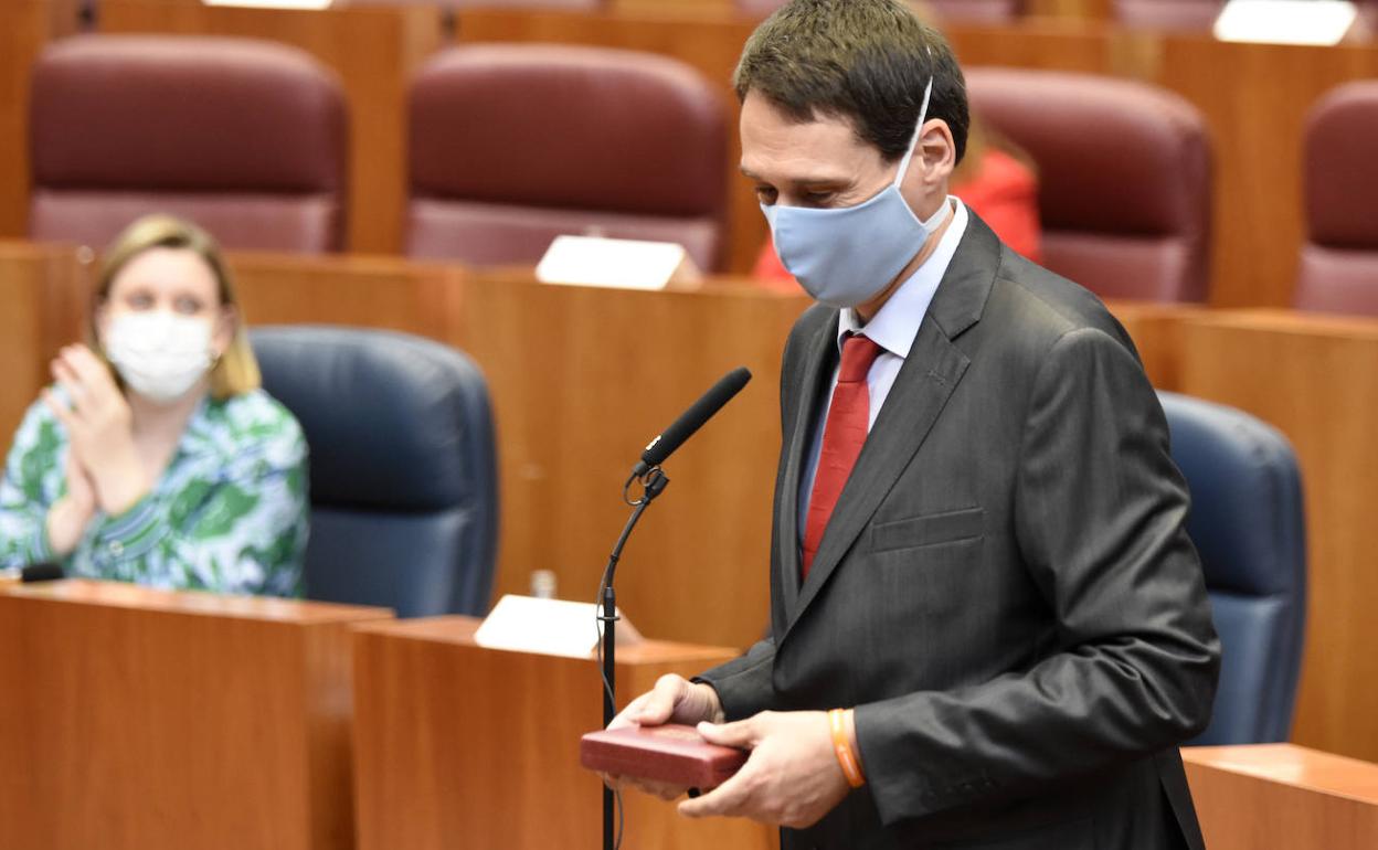 Javier Panizo el día de su toma de posesión. 