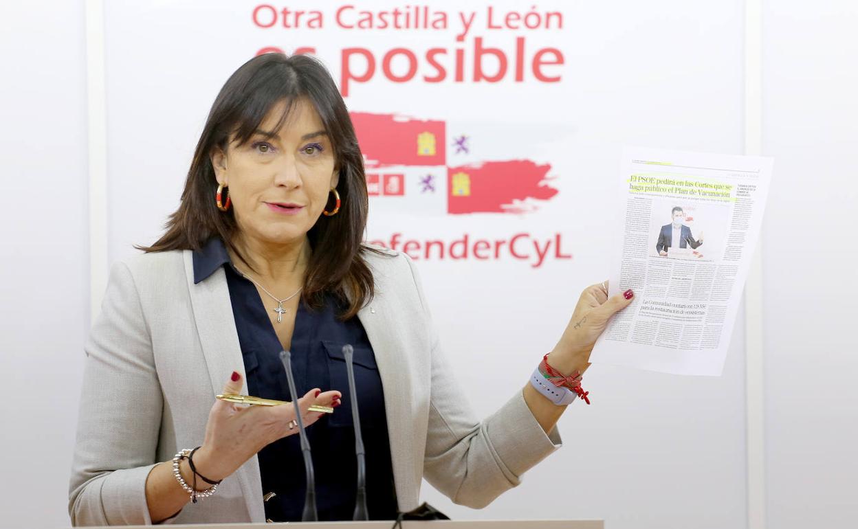 La secretaria de Organización del Partido Socialista en Castilla y León, Ana Sánchez.