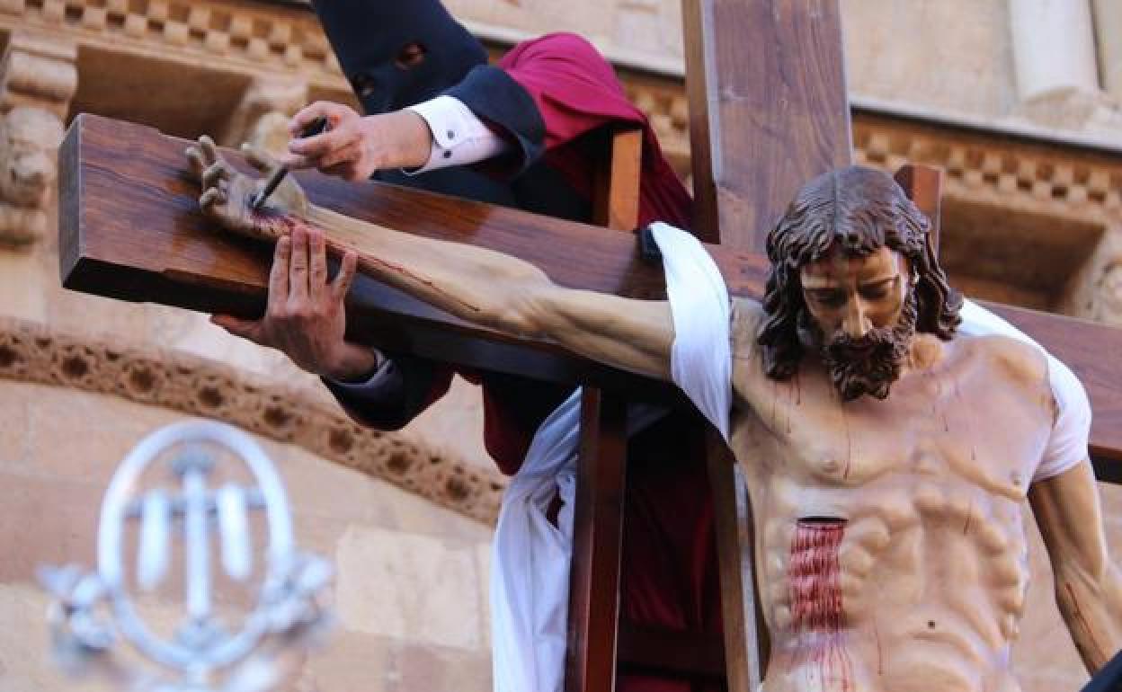 Acto del Desenclavo junto a la Catedral de León. 