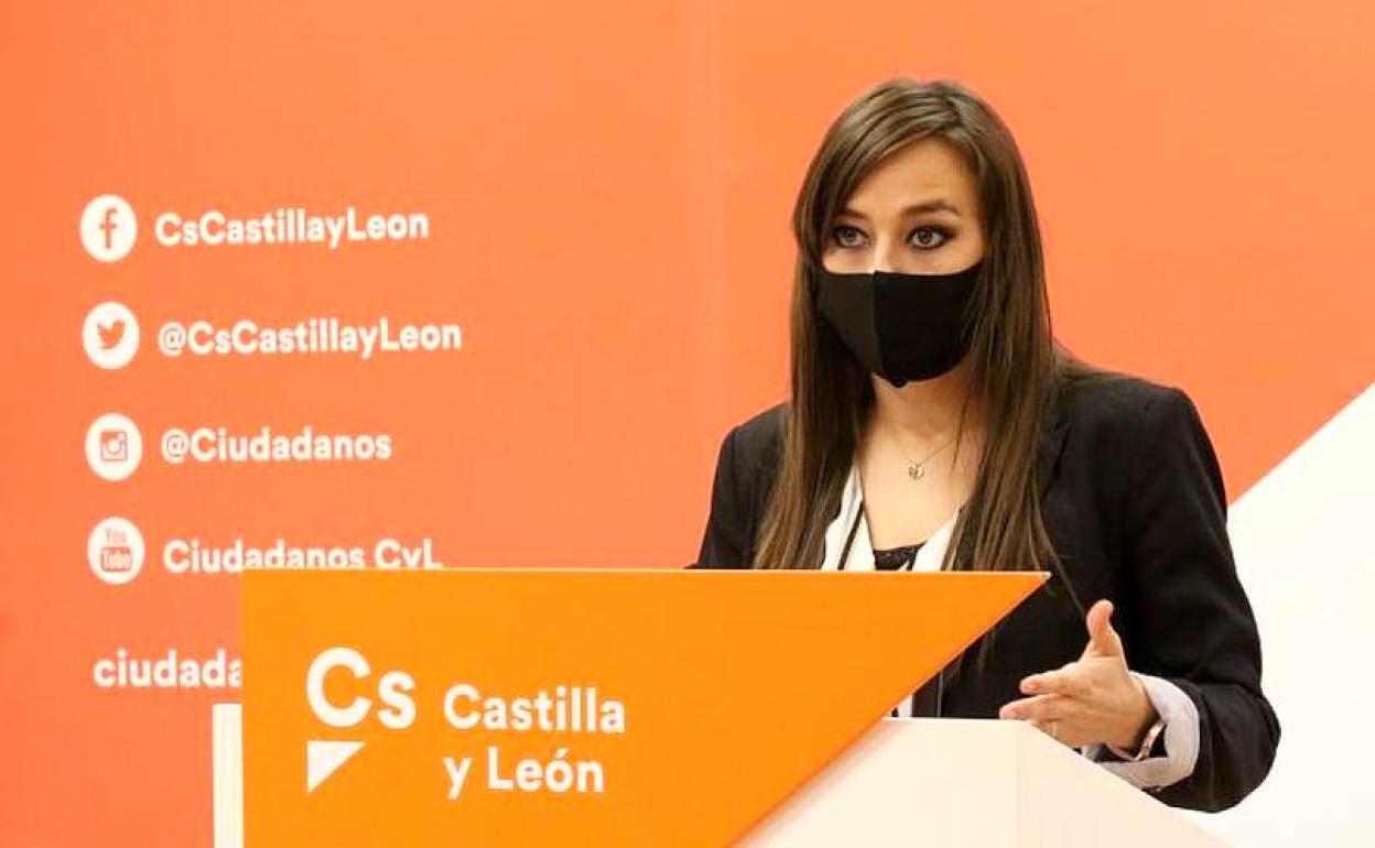 Gemma Villarroel, durante una rueda de prensa.