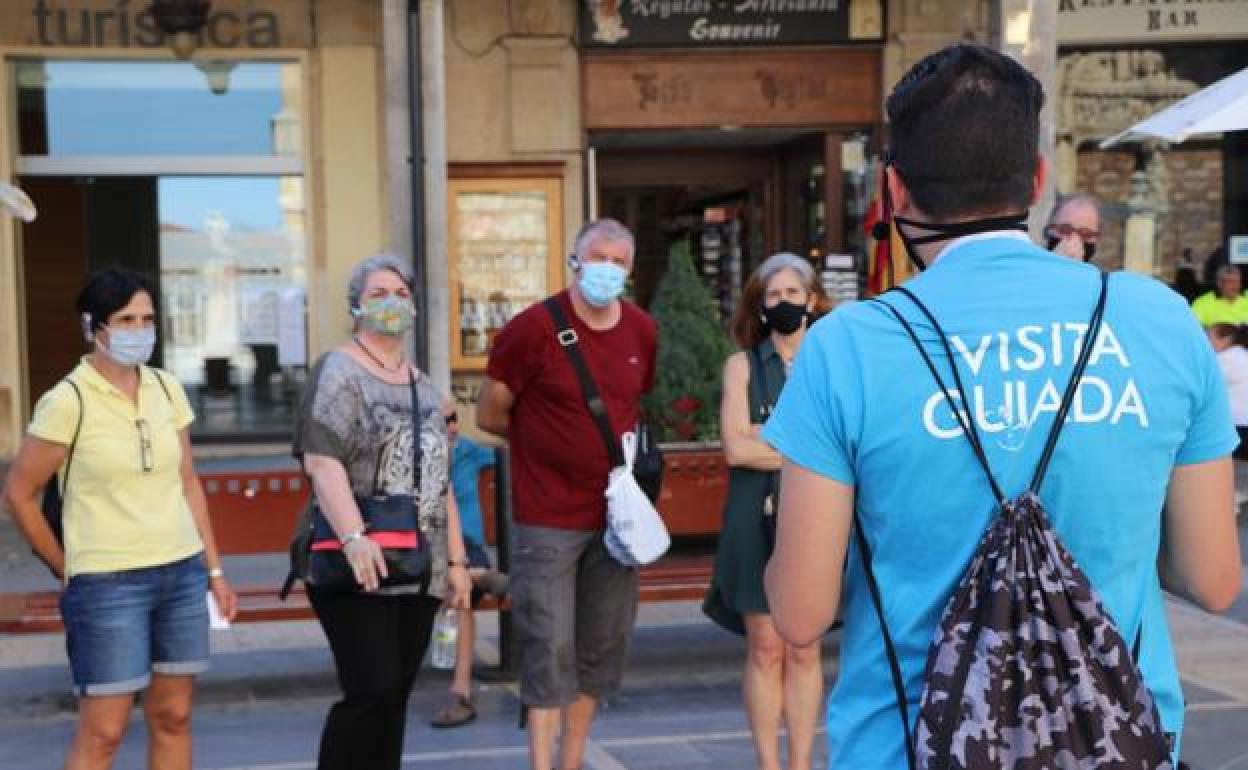 Visita guiada en León durante la pandemia. 