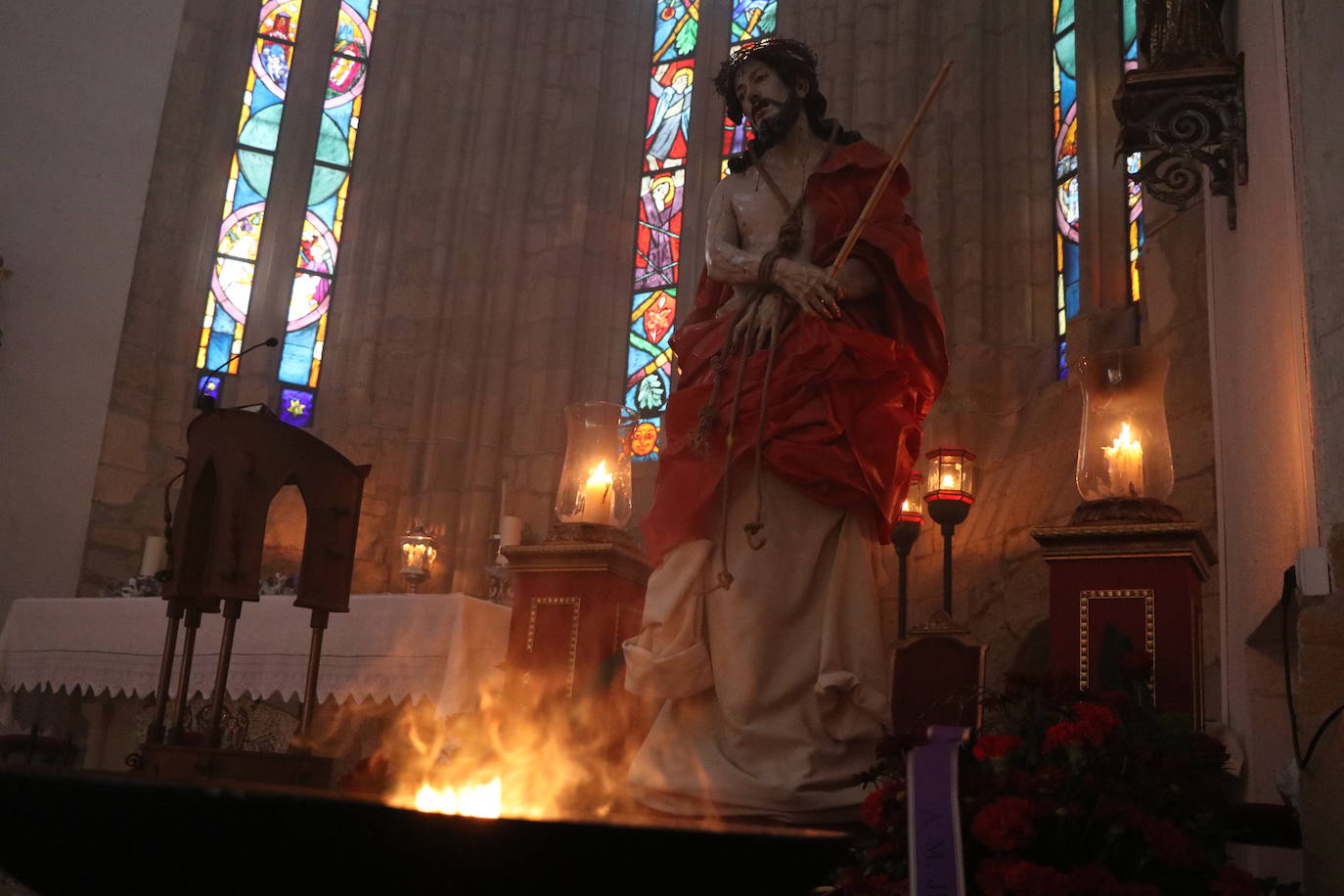 Sobrecogedora exposición de la cofradía en su sede canónica.