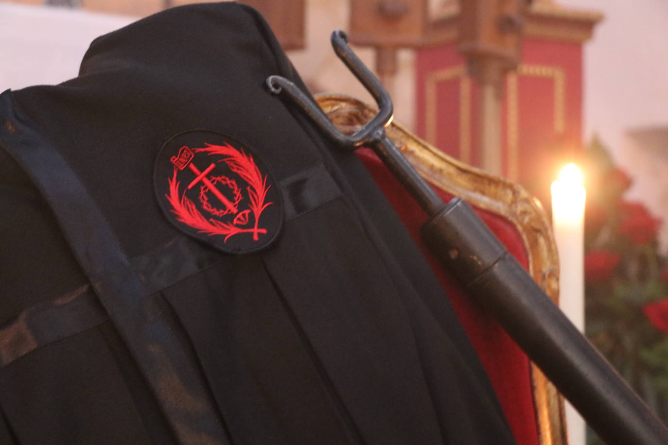 Sobrecogedora exposición de la cofradía en su sede canónica.