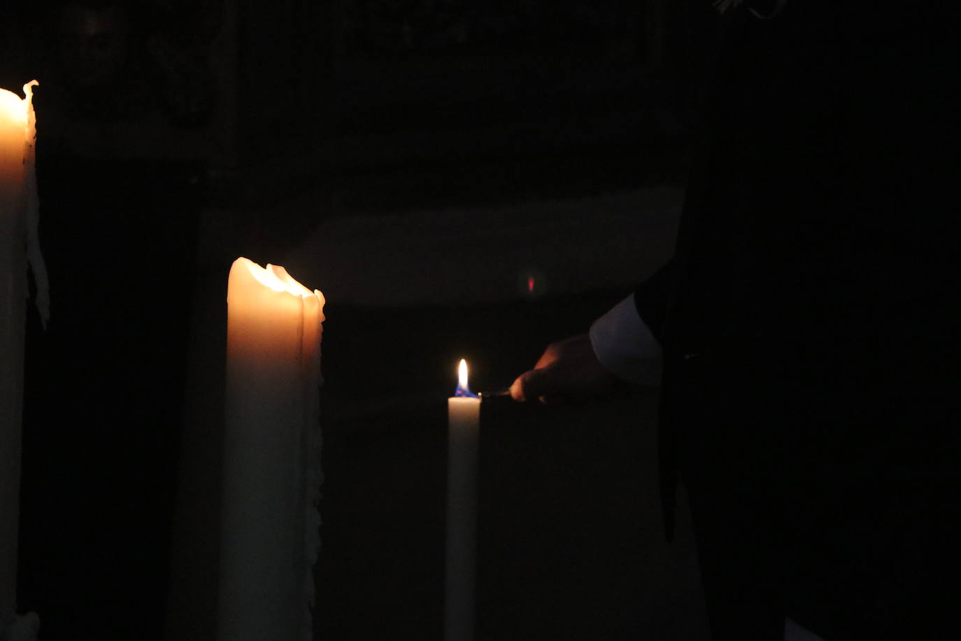 Sobrecogedora exposición de la cofradía en su sede canónica.