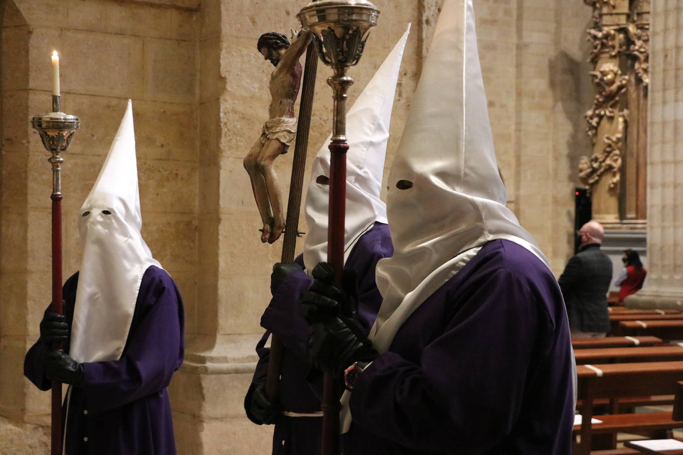 La iglesia acoge uno de los actos más tradicionales de la Semana Santa de León.